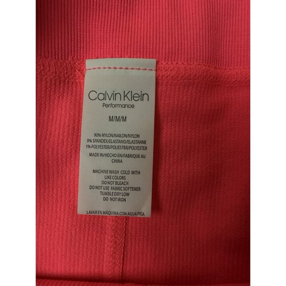 Calvin Klein Performance women's size M Bike Shorts pink.Stretch Quick Dryin - Picture 7 of 10